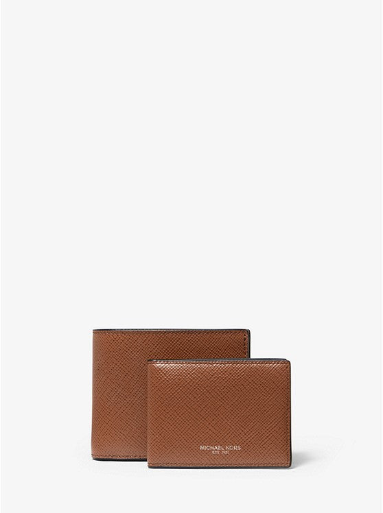 MICHAEL KORS MENS - Harrison Crossgrain Leather Billfold Wallet With Passcase