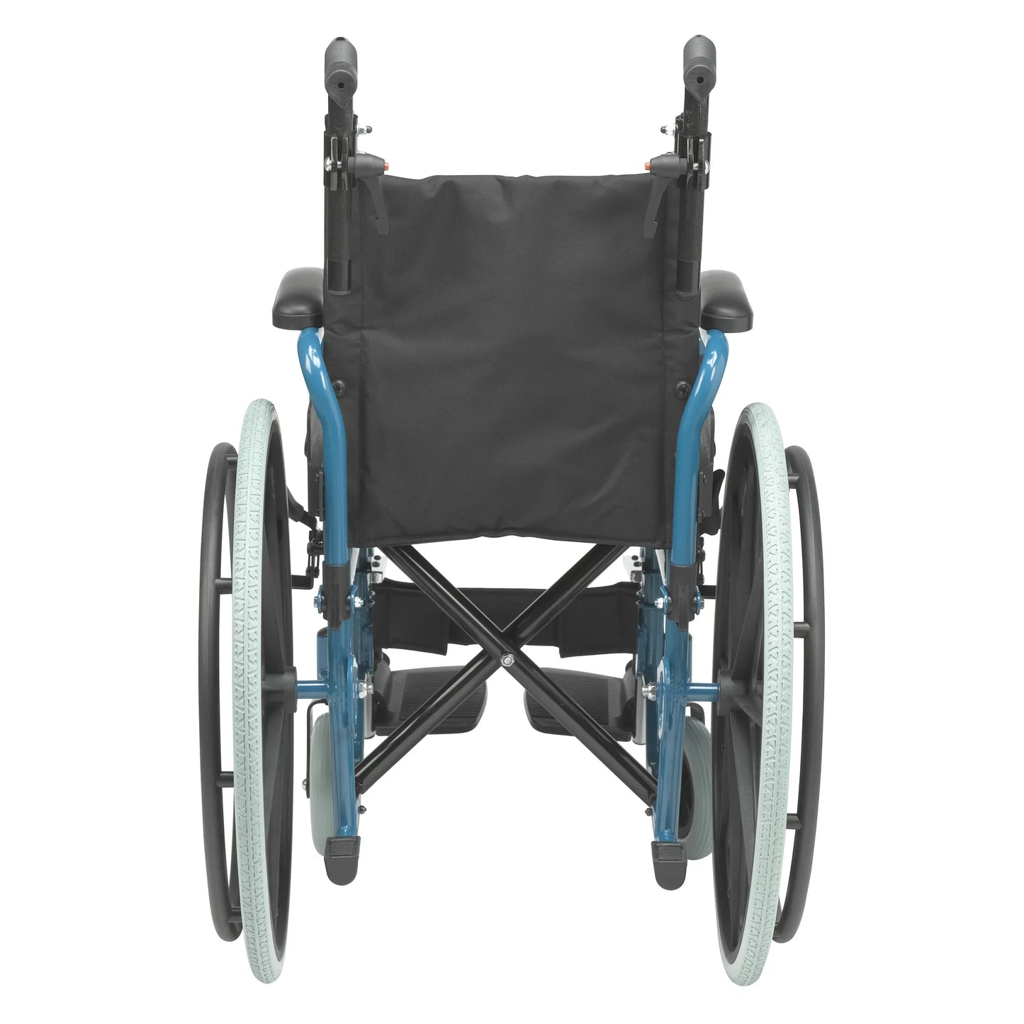 Inspired by Drive Wallaby Pediatric Folding Wheelchair, 14", Jet Fighter Blue