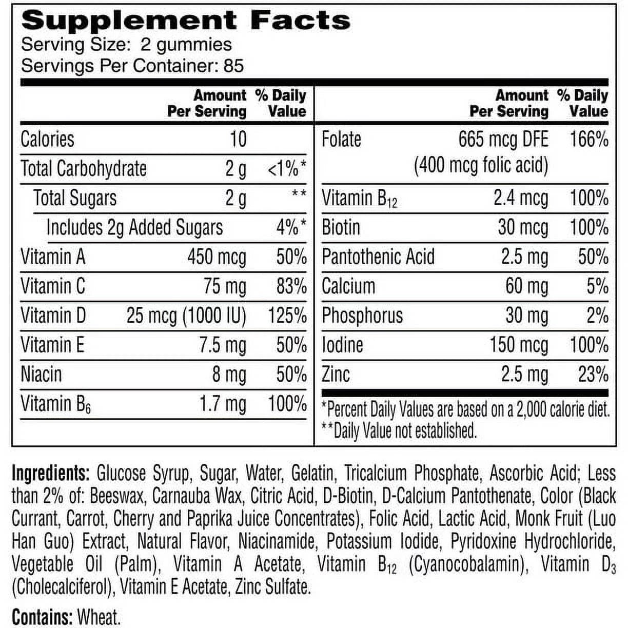 One A Day Women's Gummy Multivitamin, Multivitamins for Women, 80 Ct