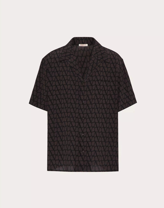 ALL-OVER TOILE ICONOGRAPHE PRINT SHORT SLEEVE SHIRT