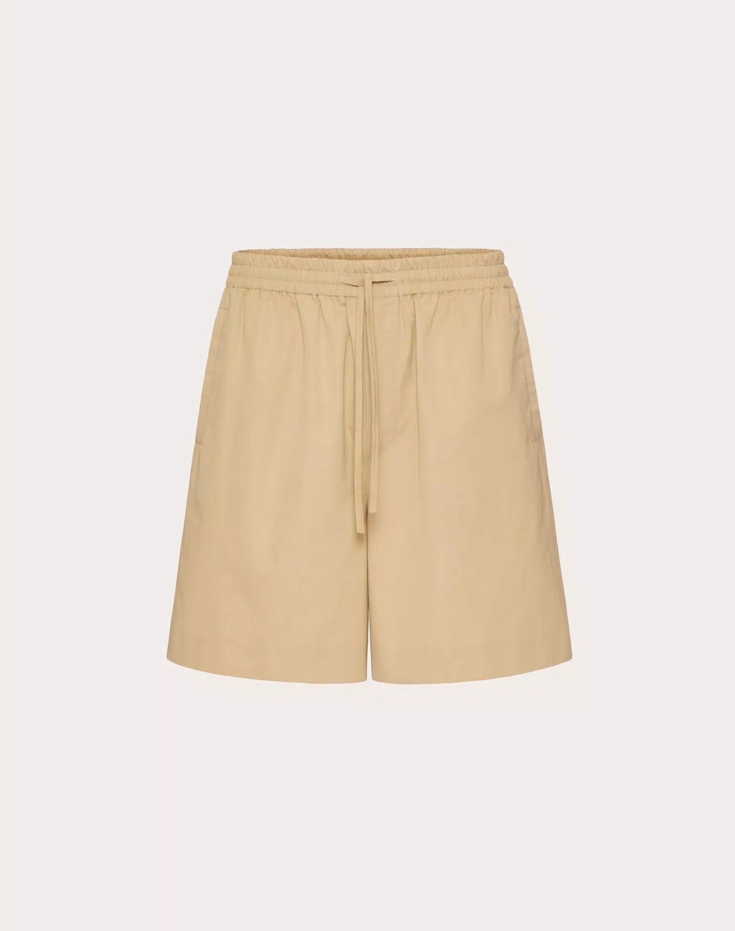 COTTON POPELINE BERMUDA SHORTS