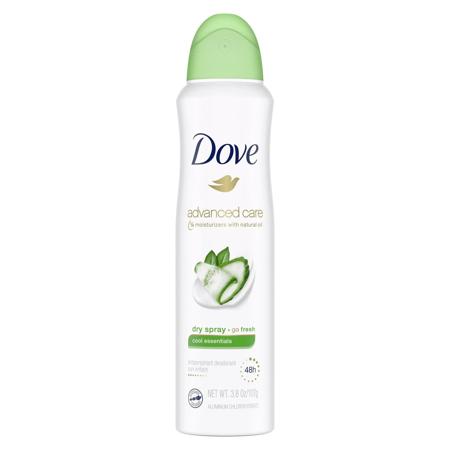 Dove Advanced Care Antiperspirant Deodorant Dry Spray, Cool Essentials, 3.8 oz