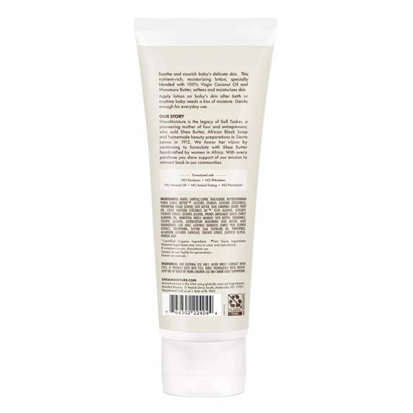 SheaMoisture Baby Lotion 100% Virgin Coconut Oil Hydrate & Nourish for Delicate Skin - 8 fl oz