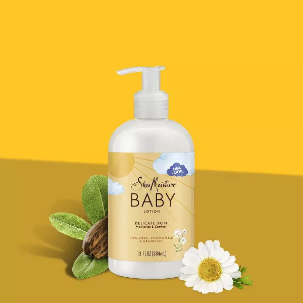 SheaMoisture Baby Lotion Raw Shea + Chamomile + Argan Oil Calm & Comfort for All Skin Types