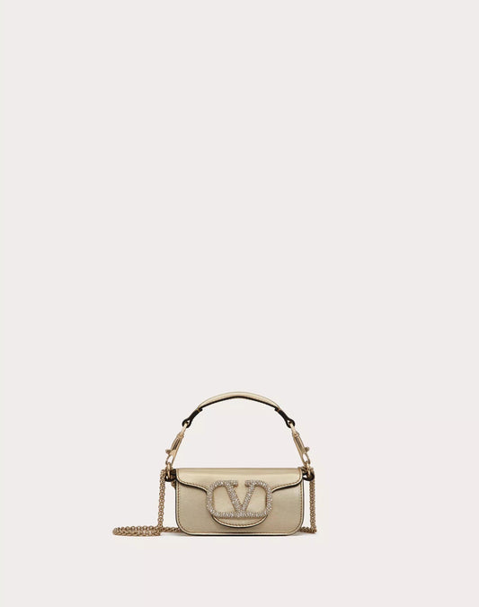 LOCÒ MICRO BAG WITH CHAIN AND JEWEL LOGO