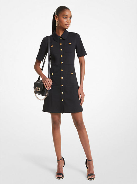 Stretch Ponte Shirtdress