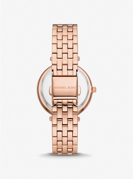 MICHAEL KORS-Mini Darci Pave Rose Gold-Tone Watch and Bracelet Gift Set