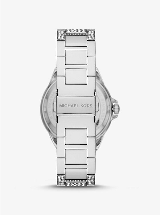 Oversized Camille Pavé Silver-Tone Watch