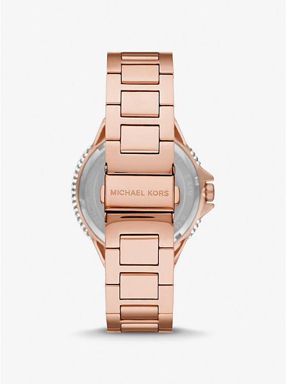 Oversized Camille Ombré Pavé Rose Gold-Tone Watch