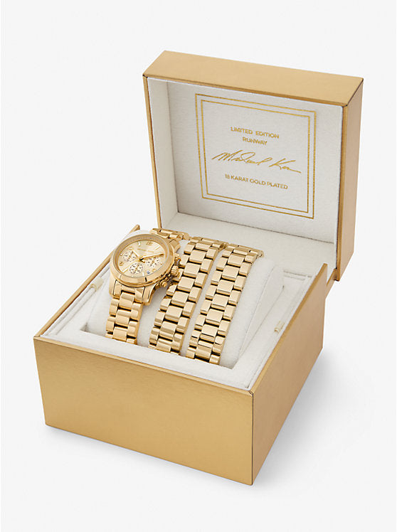 Limited-Edition Runway 18K Gold-Plated Stainless Steel Wrap Watch