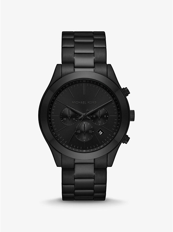 Oversized Slim Runway Black-Tone Watch