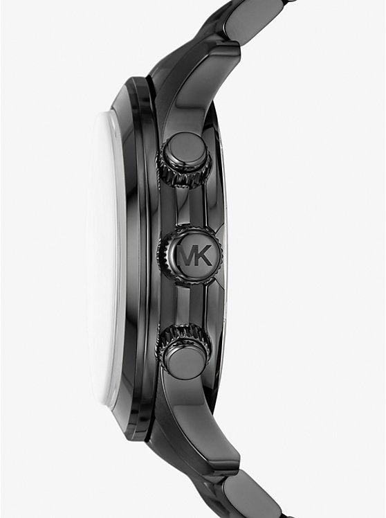 Oversized Runway Black-Tone Watch