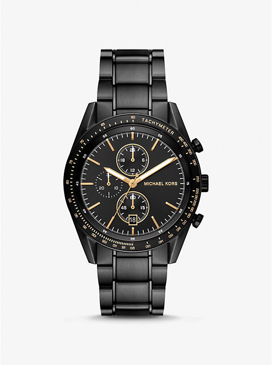 Oversized Accelerator Black-Tone Watch