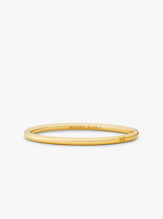 Precious Metal-Plated Brass Bangle