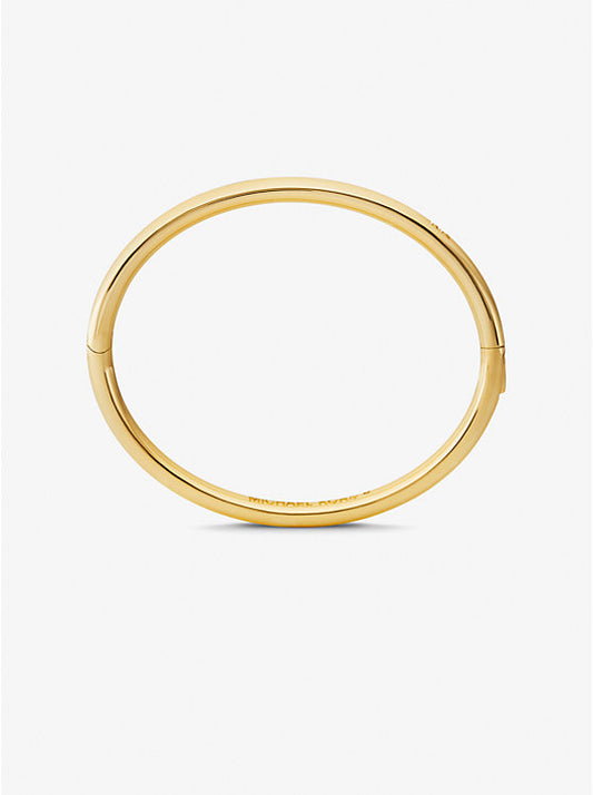 Precious Metal-Plated Brass Bangle