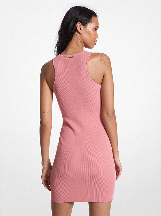 Ribbed Knit Racerback Tank Dress