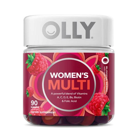 OLLY Women's Multivitamin Gummy, Health & Immune Support, Berry, 90 Ct