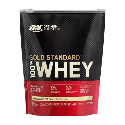 Optimum Nutrition, Gold Standard 100% Whey, Protein Powder, Vanilla Ice Cream, 22 Servings