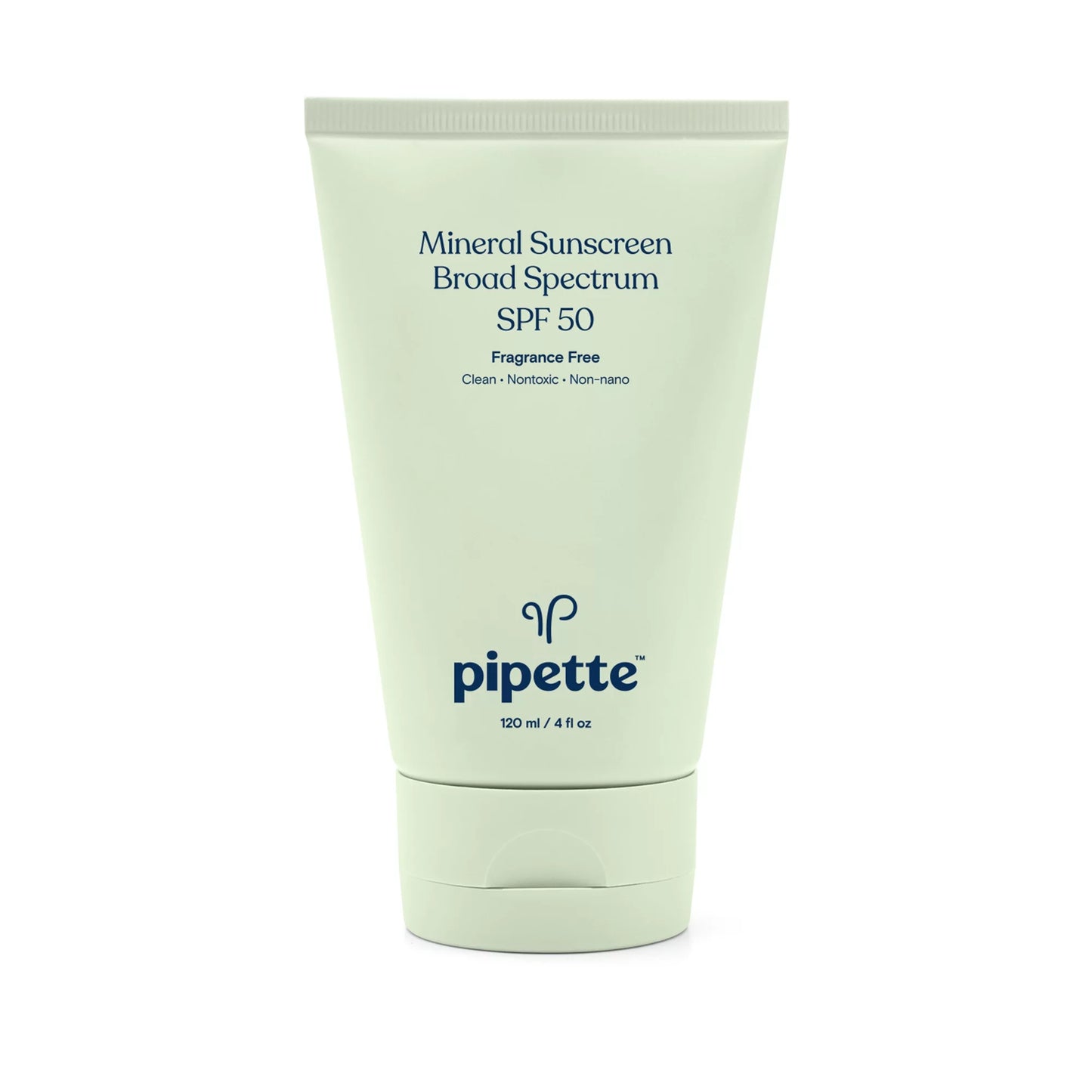 Pipette Baby Sunscreen, SPF 50 Mineral Sunscreen with Zinc Oxide & Squalane, Sensitive Skin, 4fl oz