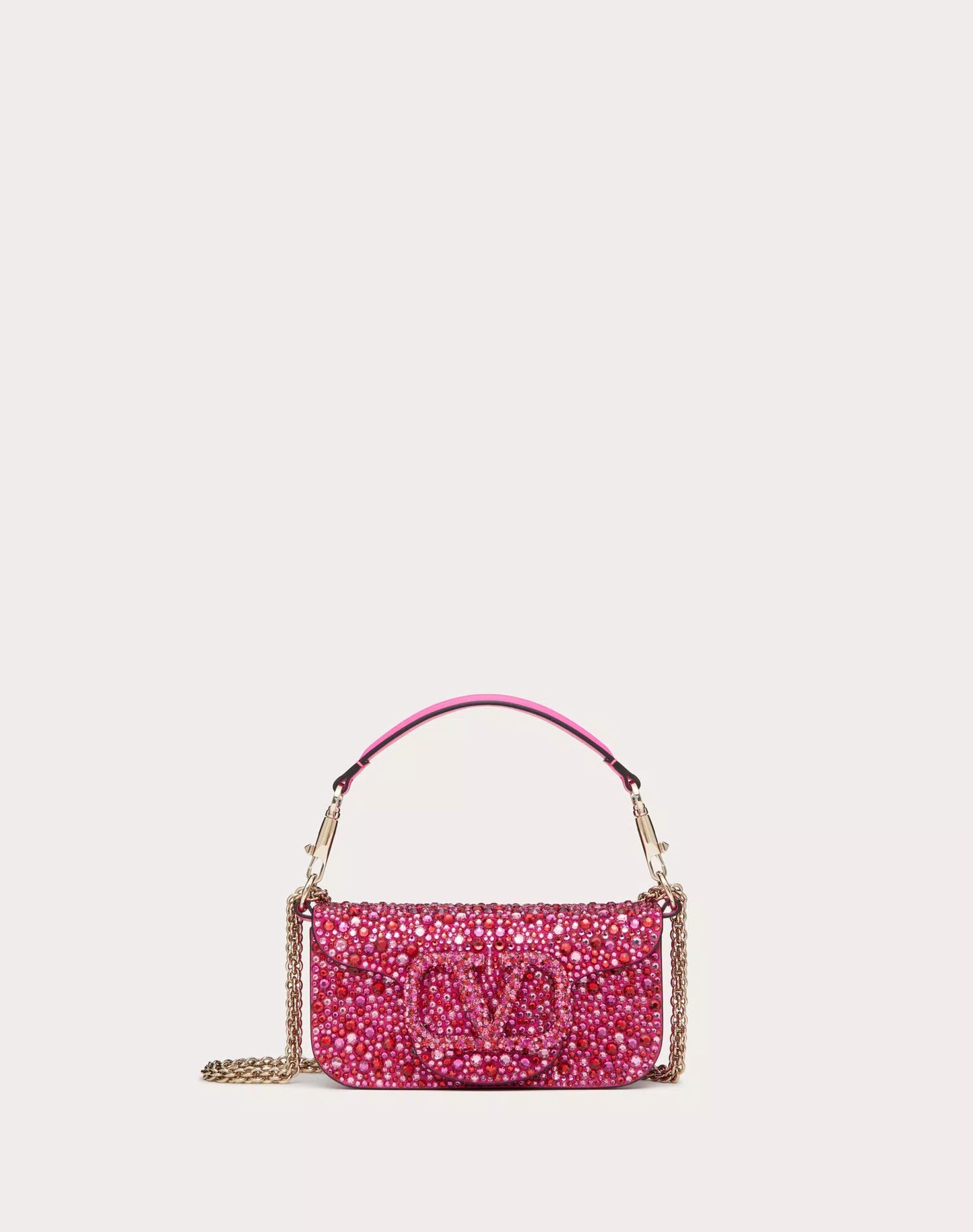 SMALL LOCÒ SHOULDER BAG WITH RHINESTONES