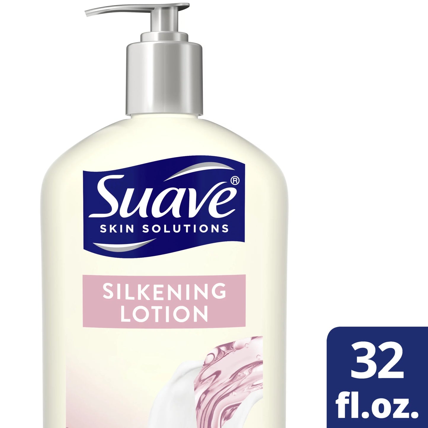 Suave Skin Solutions Body Lotion for Dry Skin, Silkening with Baby Oil 32 oz