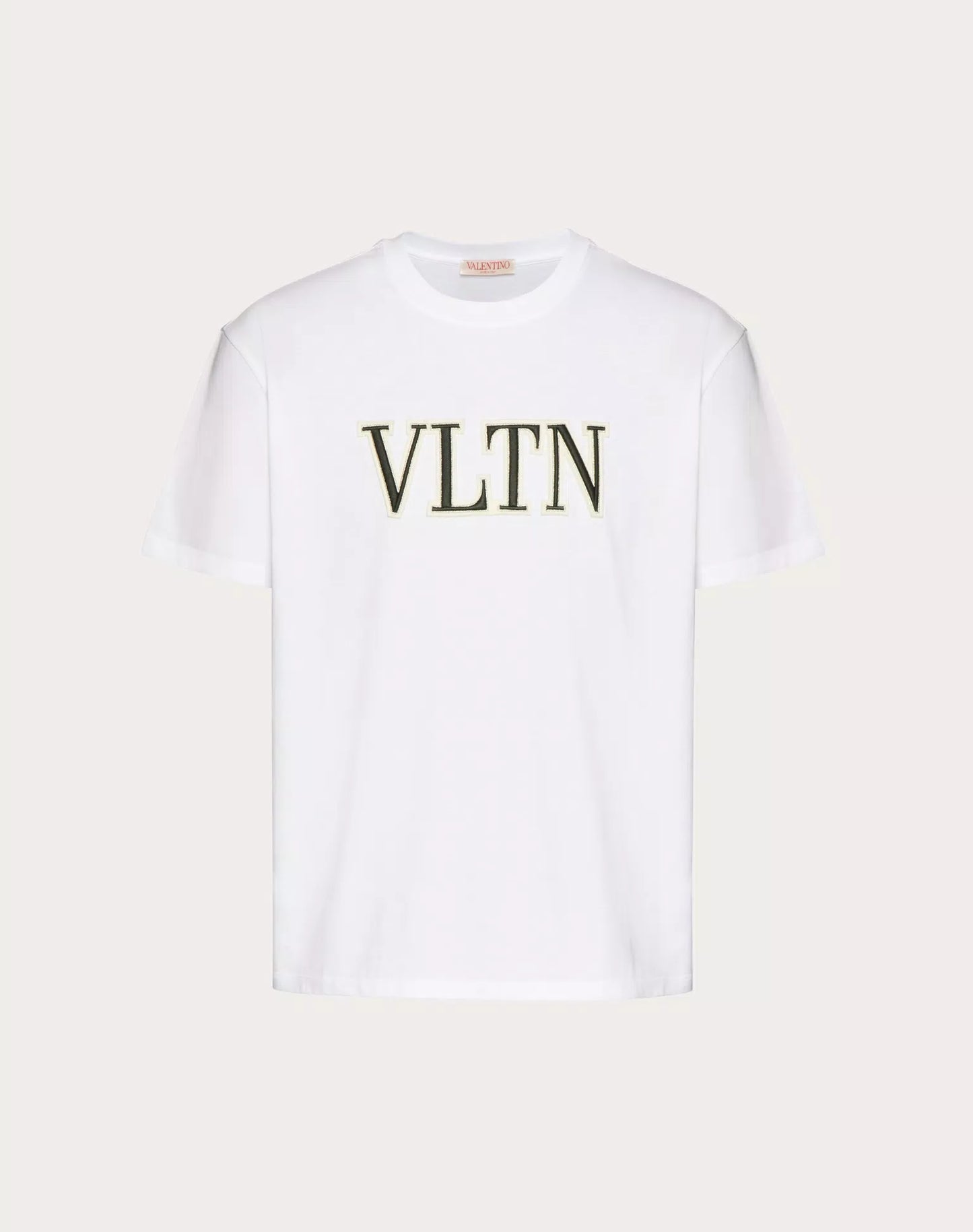 VLTN EMBROIDERED COTTON T-SHIRT