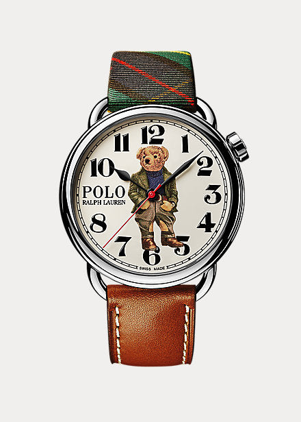 Bedford Polo Bear 42 MM Steel Watch