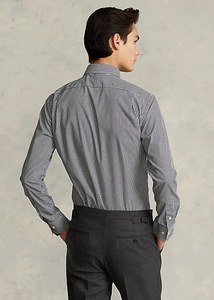 Slim Fit Striped Poplin Shirt