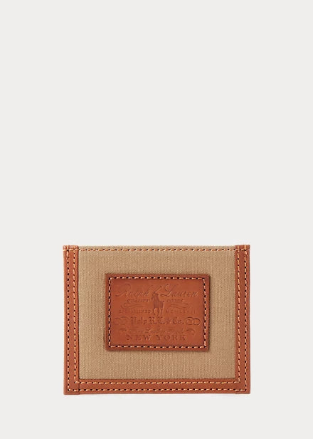 Heritage Canvas & Leather Card Case