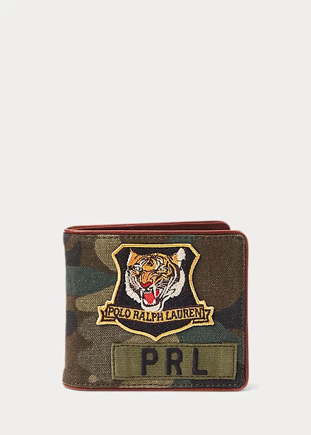 Tiger-Patch Camo Billfold Wallet