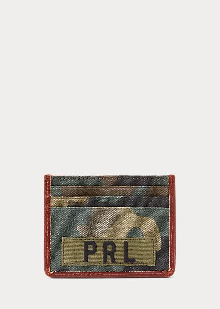 Tiger-Patch Camo Canvas Card Case