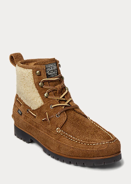 Ranger Mid Suede & Faux-Shearling Boot