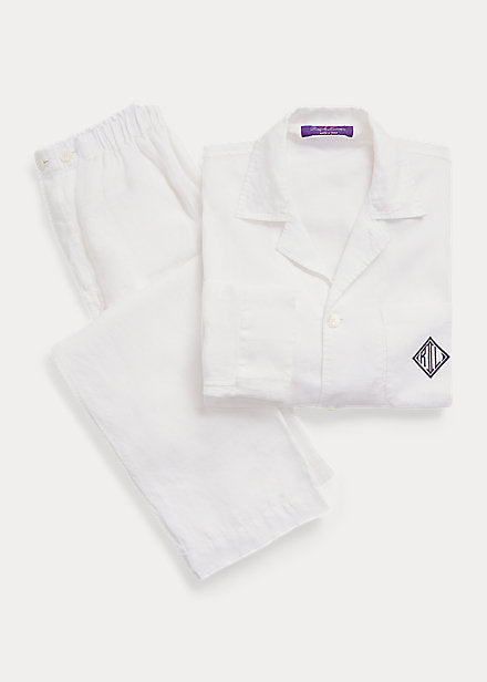 Monogram Linen Pajama Set