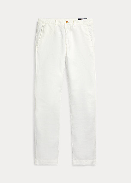 Straight Fit Linen-Cotton Pant