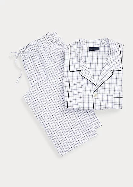 Organic Cotton Tattersall Pajama Set