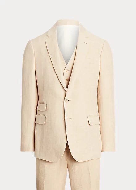 Kent Hand-Tailored Linen 3-Piece Suit