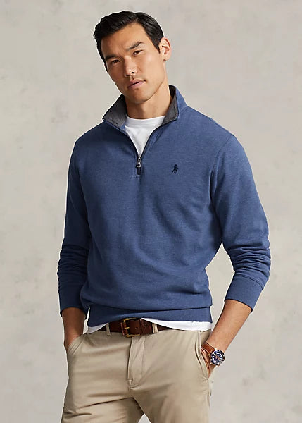 Luxury Jersey Quarter-Zip Pullover