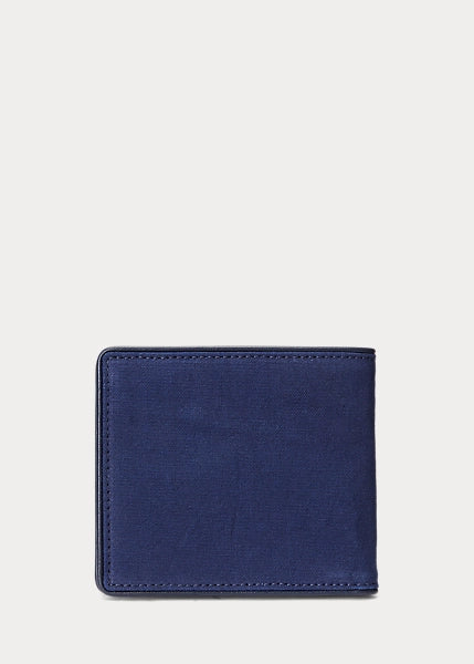 Crest Canvas & Leather Billfold Wallet