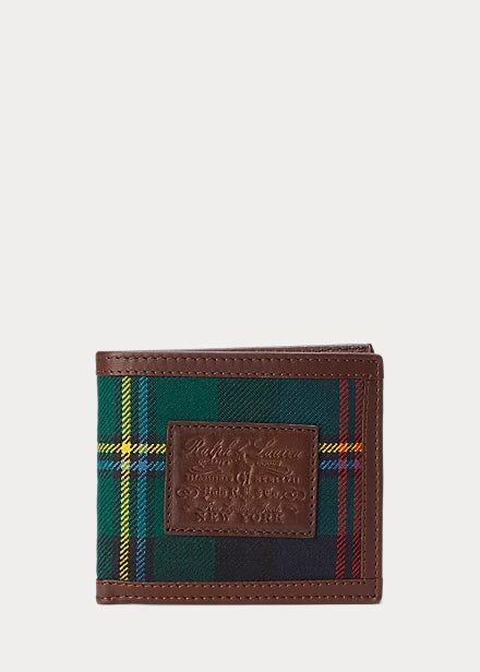 Heritage Plaid Wool & Leather Wallet