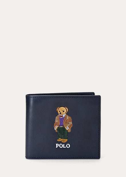 Polo Bear Leather Billfold Wallet