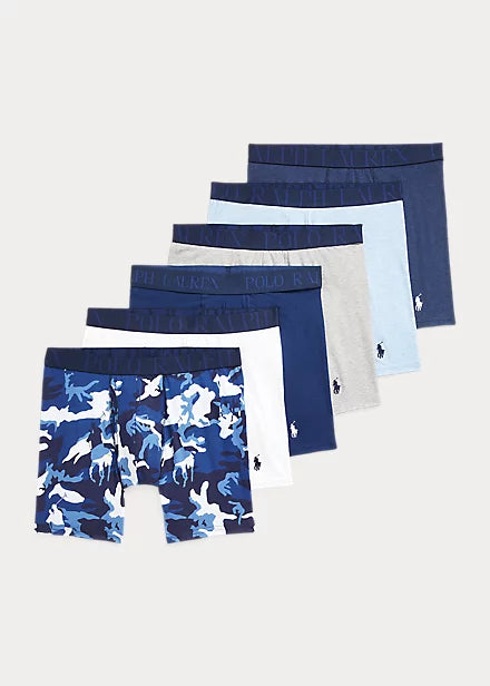 Stretch Cotton-Blend Boxer Brief 6-Pack