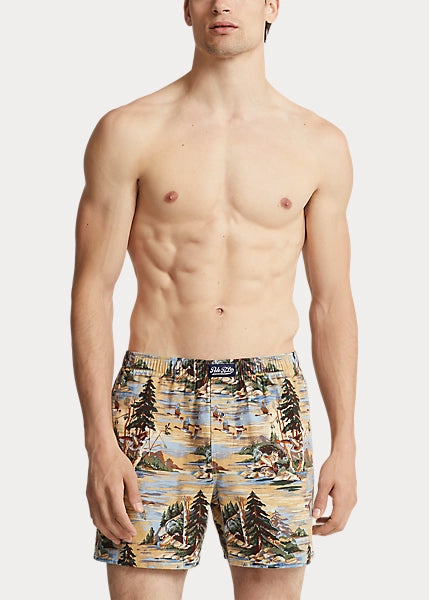 Print Flannel Boxer