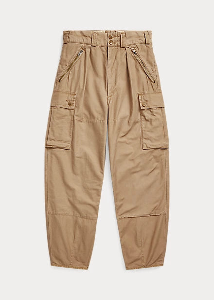 Baggy Fit Reverse-Sateen Cargo Pant