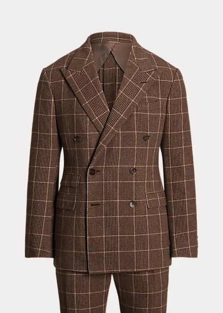 Kent Handmade Plaid Cashmere Suit