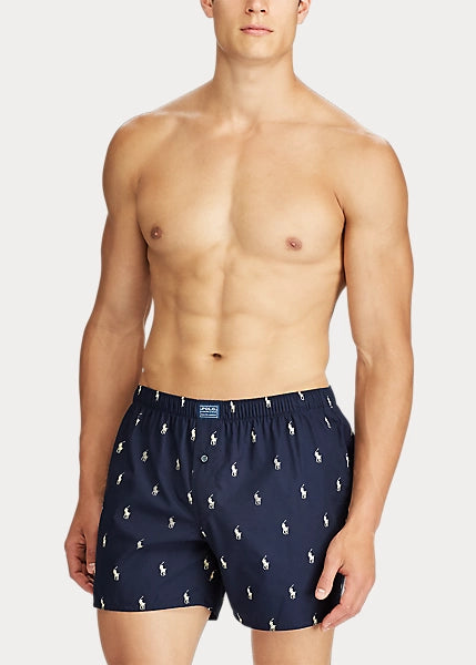 Classic Woven Cotton Allover Pony Boxer