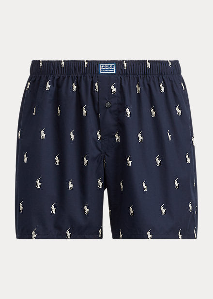 Classic Woven Cotton Allover Pony Boxer