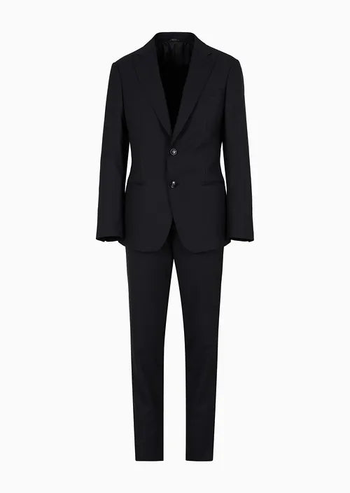 Single-breasted Soho line suit in virgin wool