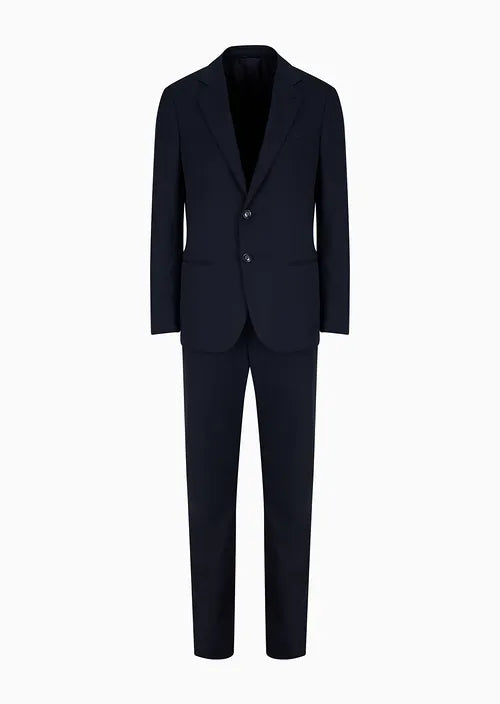 Single-breasted Soho line suit in virgin wool