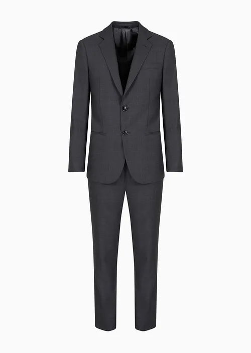 Soho Line single-breasted suit in Prince of Wales check virgin wool